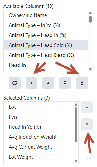 FLS Cloud Custom Column Order